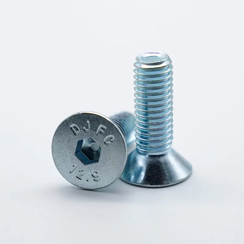 12.1 maila Galvanized Hex Socket Countersunk Buru Torlojuak