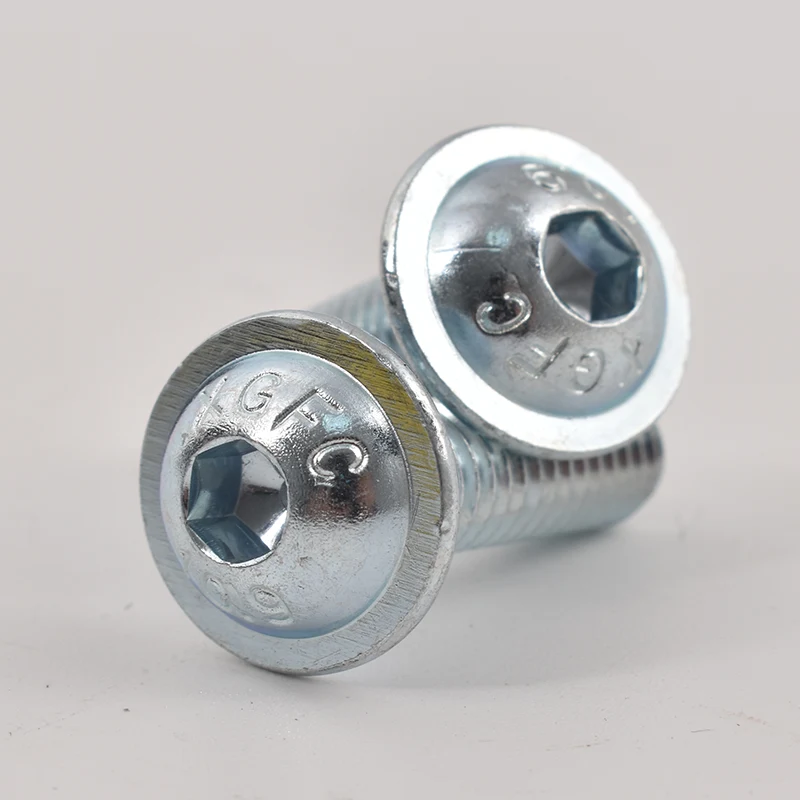Galvanized Hex Socket Button Head Screws With Collar