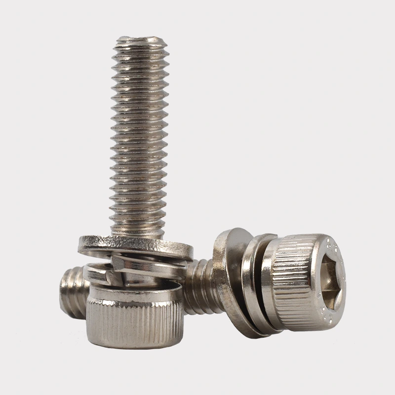 Nikel-plated hexaren socket txapelaren konbinazio torlojuak
